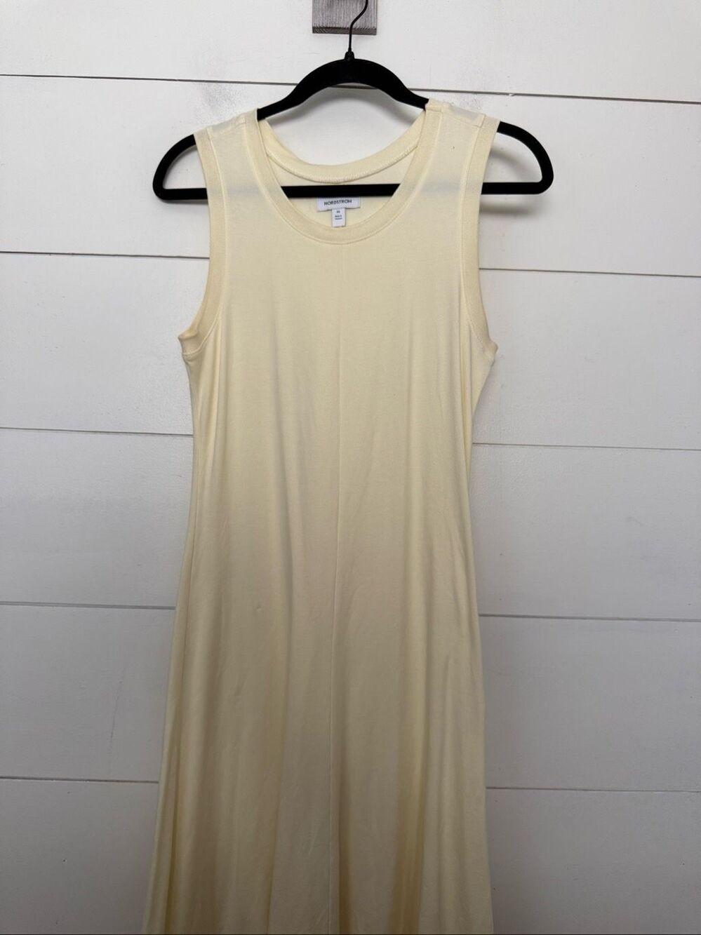 Nordstrom Women’s XS Light Yellow Cream Maxi Sleeveless Dress